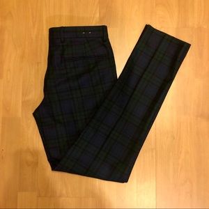 J.Crew Bowery Alfred Brown blackwatch pants